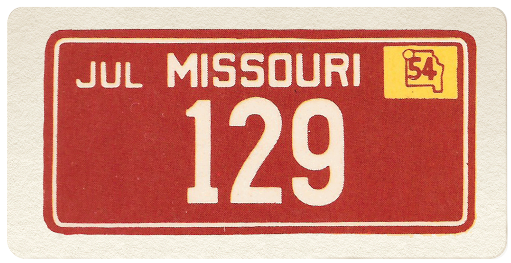 1953 Cracker Jack License Plates miniature license plate sample