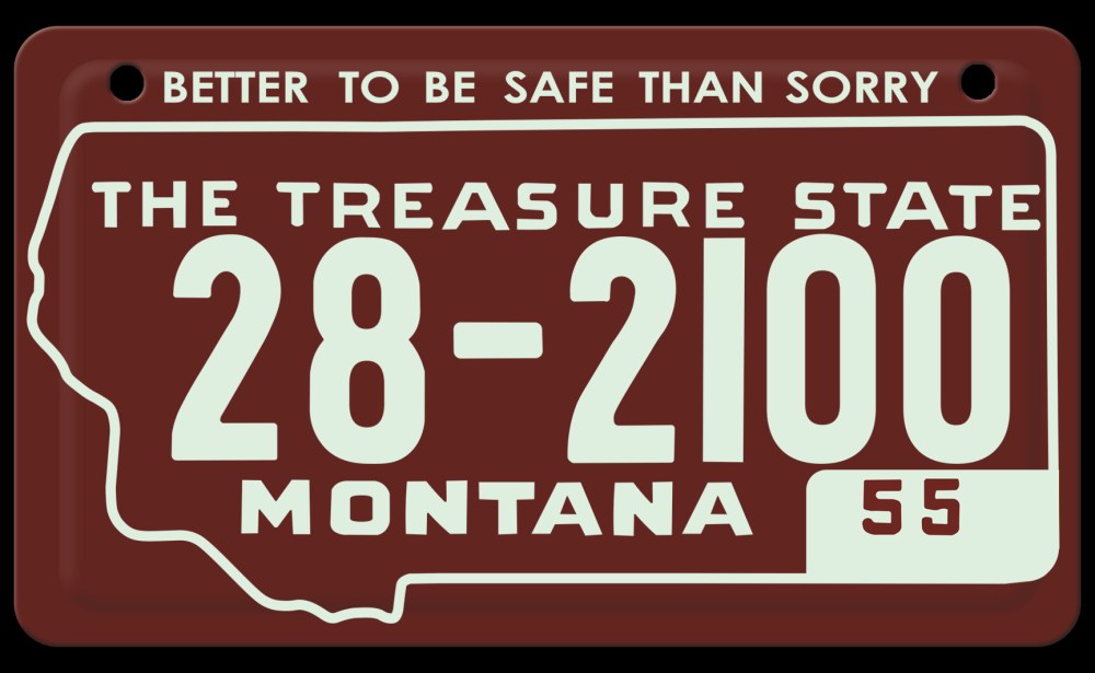 1955 Leader Candy Plates miniature license plate sample